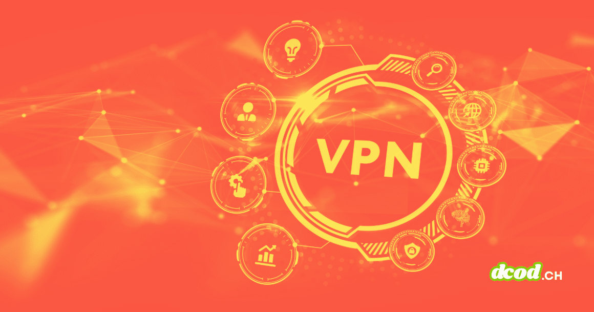 Illustration mettant en avant un VPN au centre d’un réseau numérique, entouré d’icônes symbolisant confidentialité, chiffrement, contrôle des accès et sécurité des échanges en ligne.