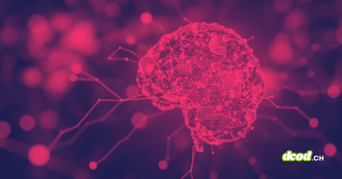 Illustration symbolisant la cyberdéfense AURA : un réseau de données IA (graphe de connaissances) infiltré par des nœuds factices indétectables, rendant la base de données illisible pour les pirates sans la clé de décryptage.