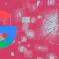 Illustration numérique montrant le logo de Google et un cerveau électronique stylisé sur un fond magenta, symbolisant l'intelligence artificielle Gemini pour le média DCOD.