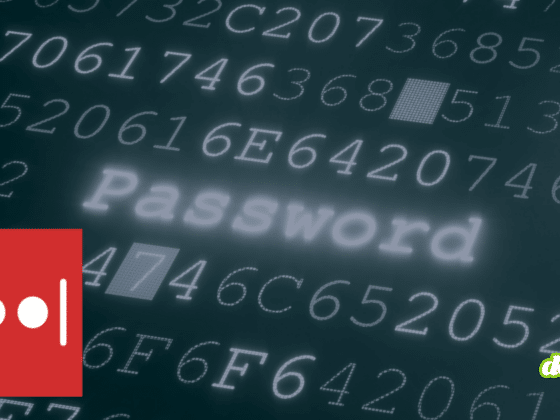 Logo rouge de LastPass et mot "Password" en surbrillance sur un fond de code hexadécimal et alphanumérique, illustrant la cybersécurité et la gestion des mots de passe.