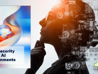 Visuel du livre blanc de la Cloud Security Alliance (CSA) intitulé "Data Security within AI Environments", illustrant la sécurisation du cycle de vie des données IA avec la matrice AICM.