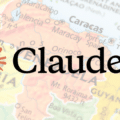 Montage graphique montrant le logo orange d'Anthropic et le nom « Claude » en noir placés au-dessus d'une carte de l'Amérique du Sud centrée sur le Venezuela, incluant le logo du média DCOD.