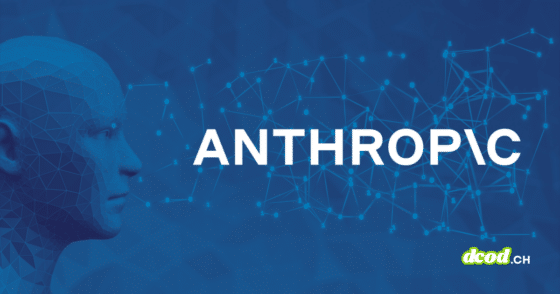 Illustration cyber-sécurité pour l'article sur l'extraction de données Anthropic : un profil humain stylisé en réseau de neurones avec le logo 'Anthropic' ciblé