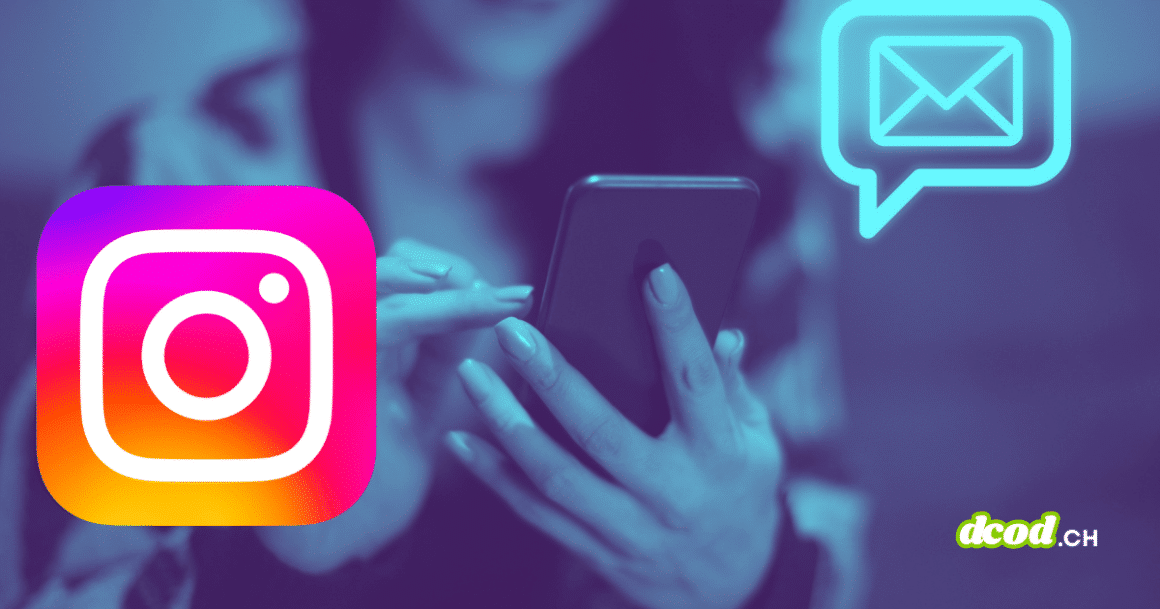 Illustration Instagram et smartphone sur le chiffrement de bout en bout des messages.