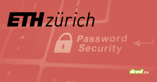 Illustration sur la cybersécurité montrant le logo de l'ETH Zurich et un clavier d'ordinateur symbolisant une faille des gestionnaires de mots de passe.