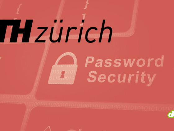 Illustration sur la cybersécurité montrant le logo de l'ETH Zurich et un clavier d'ordinateur symbolisant une faille des gestionnaires de mots de passe.