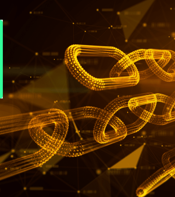 Représentation conceptuelle de la blockchain THORChain illustrant les transferts de fonds crypto.