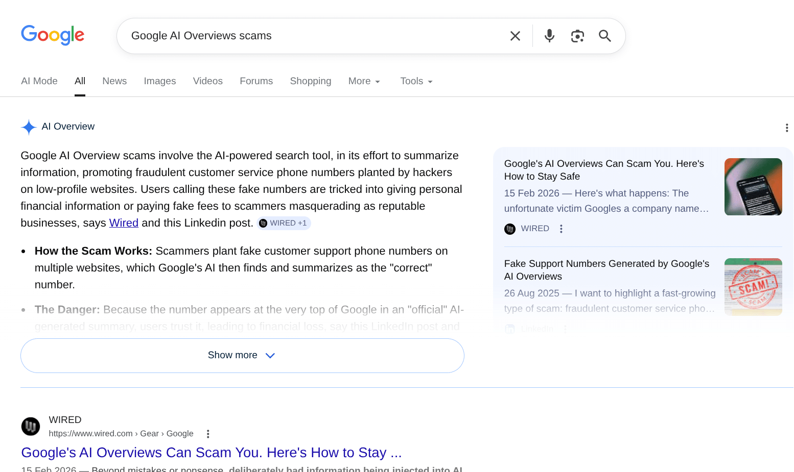 Analyse | L’IA de Google l’a orienté vers un numéro de service client. C’était une arnaque.