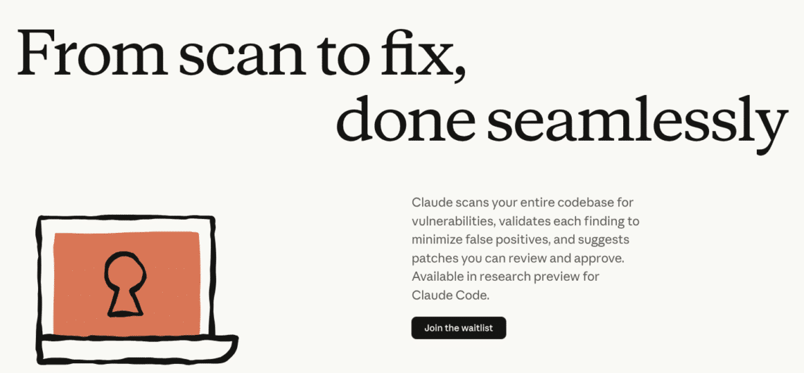 Page d'accueil de Claude Code Security