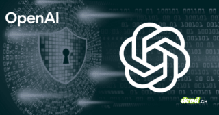 Illustration pour le média DCOD montrant le logo OpenAI et un bouclier de protection numérique symbolisant le lancement de GPT-5.4-Cyber dans la course contre Anthropic pour le leadership de la cybersécurité.