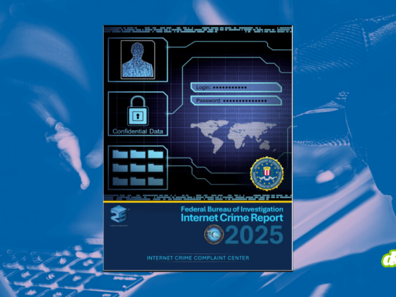 Montage visuel DCOD montrant un hacker au clavier en arrière-plan bleuté, superposé à la couverture officielle du rapport IC3 2025 dans lequel le FBI confirme 20,9 milliards de pertes liées à la cybercriminalité.