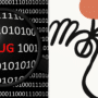 Illustration montrant une loupe isolant un bug dans du code binaire, symbolisant comment l'IA Claude Mythos d'Anthropic force la traque aux failles logicielles pour DCOD.