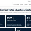 Page d'accueil de Instructure, le portail de formation en ligne