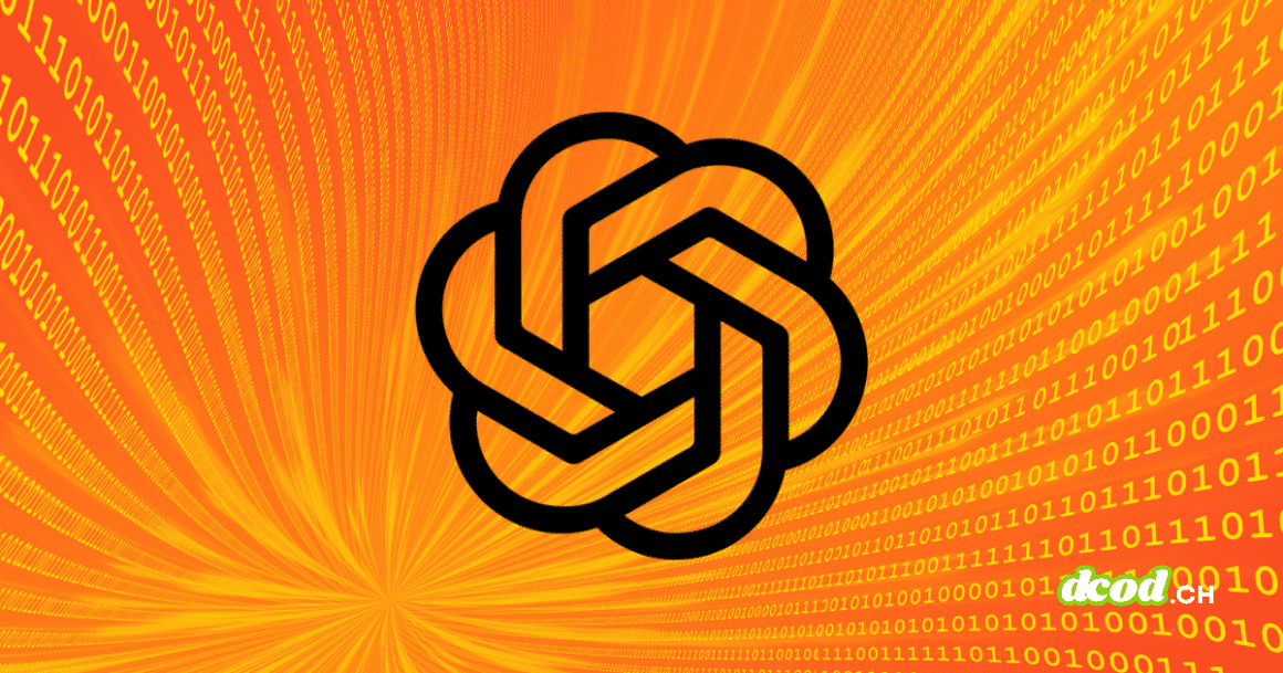 Logo d'OpenAI sur fond de code binaire orange illustrant comment le mode Lockdown de ChatGPT verrouille la fuite de données](DCOD - Le mode Lockdown de ChatGPT verrouille la fuite de données