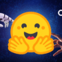 Main robotique représentant les agents IA autonomes de modèles OpenAI ciblant le logo Hugging Face sur un fond de réseau numérique.