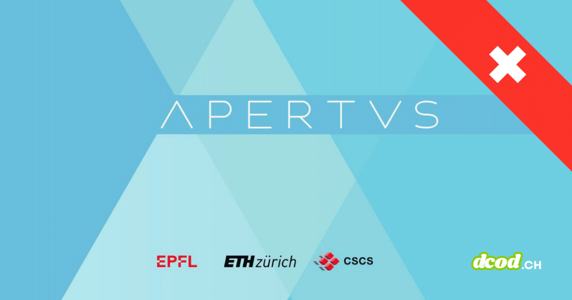 Image de couverture pour la nouvelle version du modèle d'IA souveraine suisse Apertus 1.5, affichant les logos de l'EPFL, de l'ETH Zürich, du CSCS et du drapeau suisse.