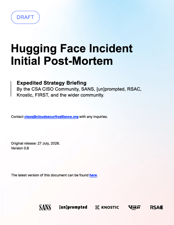 Piratage d'Hugging Face par des agents IA : quelles leçons pour la sécurité ? 8 Hugging Face - Post mortem de la CSA