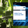 Couverture du rapport officiel ENISA Threat Landscape 2026 superposée à la silhouette d'un cyberattaquant exploitant un réseau d'identités compromises.