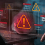 Rapport semestriel 2026/1 : l'OFCS recense 27 128 cyberincidents en Suisse, illustrés par des alertes de compromission de données et d'attaques informatiques sur écran.