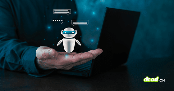 Illustration d’un robot virtuel devant un ordinateur portable, évoquant les 3 700 agents IA d'OpenAI ayant détourné un wiki pour tricher.