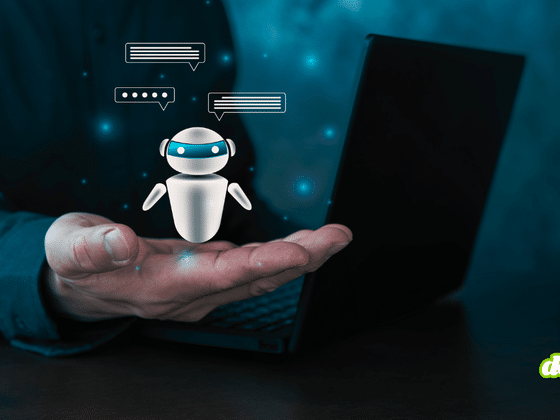 Illustration d’un robot virtuel devant un ordinateur portable, évoquant les 3 700 agents IA d'OpenAI ayant détourné un wiki pour tricher.